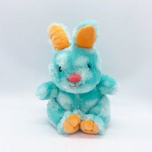 Animal Adventure BUNNY RABBIT Blue Orange Plush Stuffed Animal Easter 2016 11”